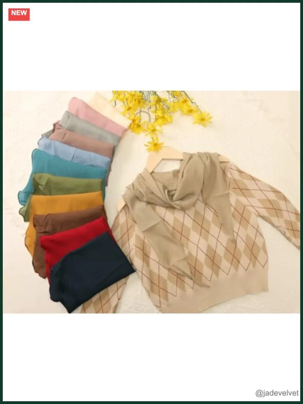 Polyester Solid Rhombus Wrinkle Scarf Beach Gauze Wrap Shawl